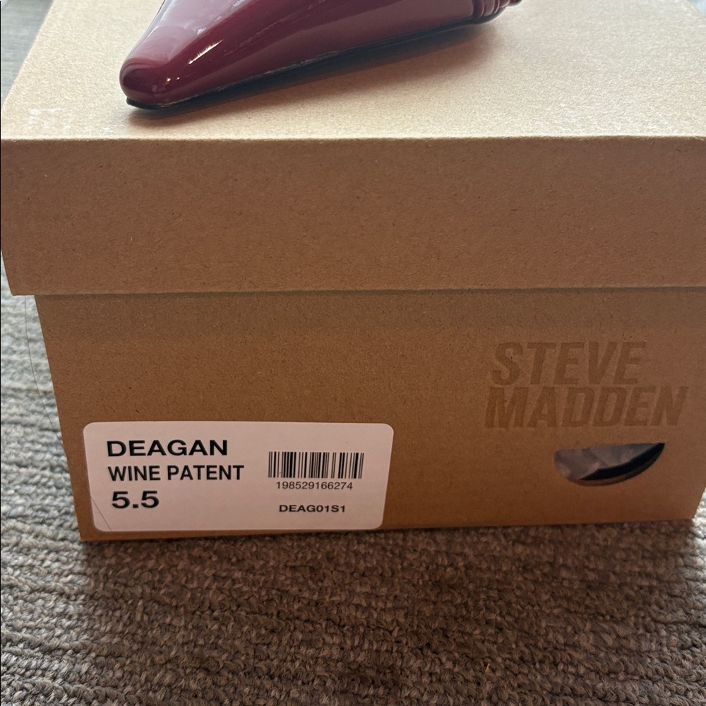 Steve Madden Women's Deep Red Strappy Heels - Picture 3 of 4